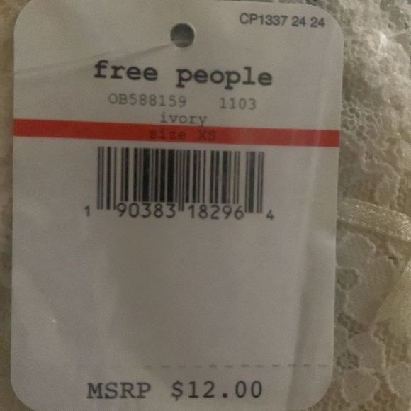FREE PEOPLE lace thing ivory. Feel free to ask questions or send offer! - Picture 4 of 4